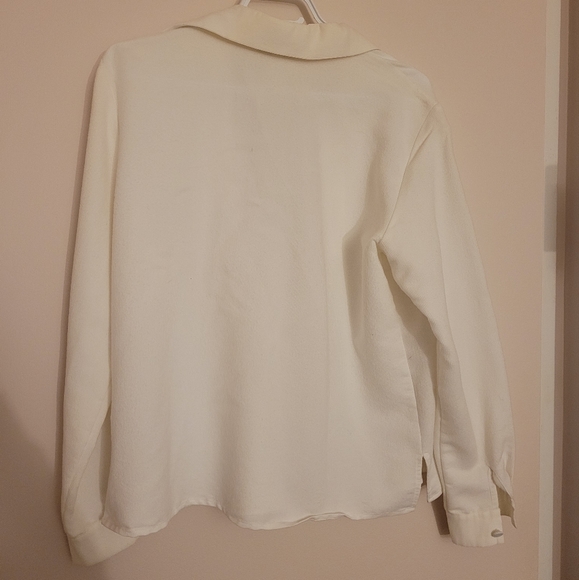 Vintage white corduroy button up - Picture 3 of 6